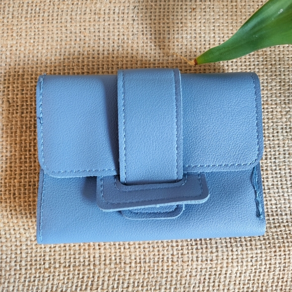 Elegant Boho Blue Fold Wallet - Picture 3 of 14